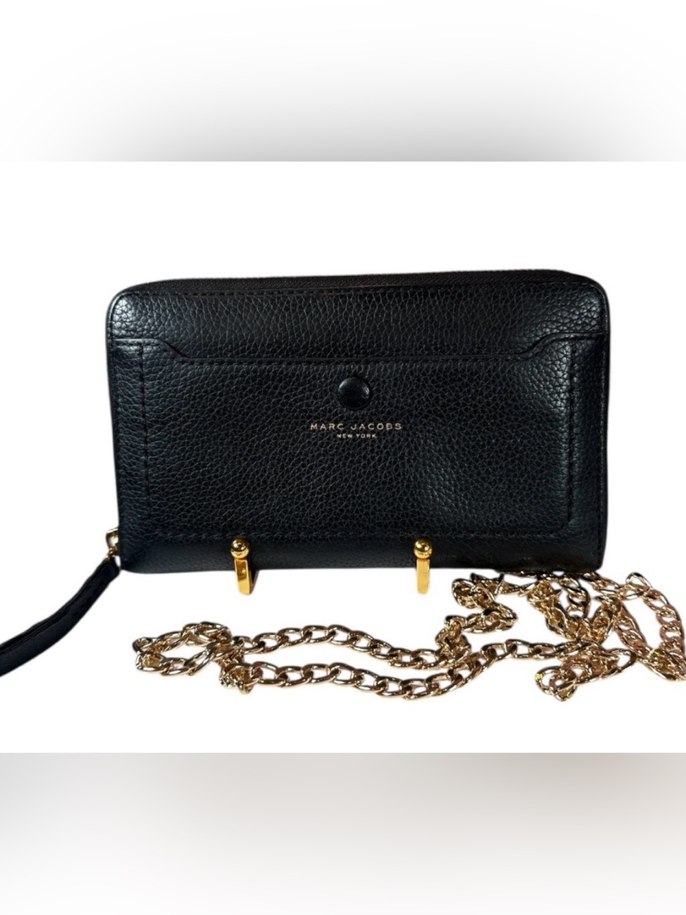 Marc Jacobs Leather Chain Wallet Like New - Picture 1 of 10
